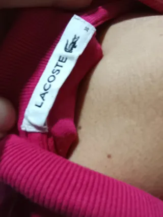 Polo Lacoste sin mangas Talla S