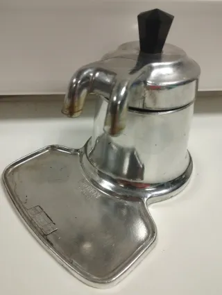 Cafetera Mignon 2 Tazas Aluminio.Colección vintage