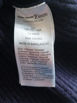 Cardigan Tom Tailor Denim Blu Navy XXL