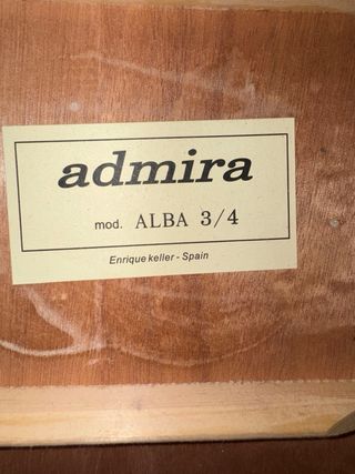 Guitarra Clasica Española Admira Alba3/4 para niño