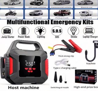 Arrancador Batería + Compresor Aire 39800mAh NUEVO