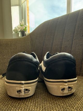 Zapatillas Vans Piel Negra