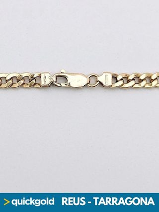 035-02-00531 CADENA DE ORO 18K CUBANA  60.5CM