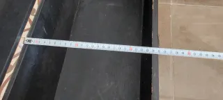 Baúl decorativo marrón y granate