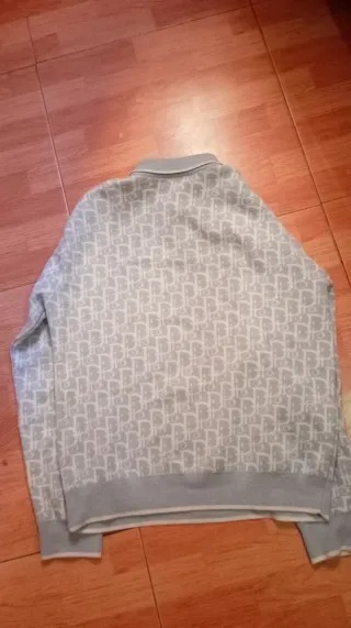 Sudadera Dior Monogram Gris y Azul