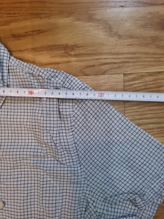 Camisa Calvin Klein Talla S Cuadros Blanco y Negro