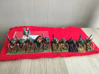 Warhammer 10 Jinetes Araña Goblin Pintados