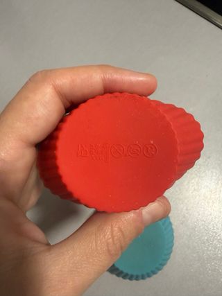 Moldes silicona cupcakes colores