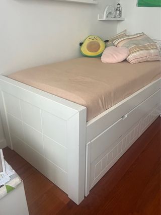 Cama nido triple con 2 cajones grandes