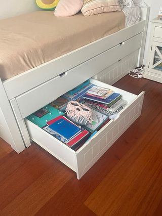 Cama nido triple con 2 cajones grandes