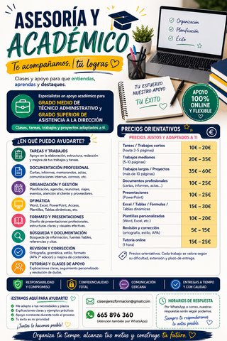 ASESORÍA Y APOYO ACADÉMICO – VERANO 2026