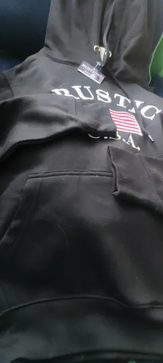 Sudadera Rustic USA con capucha sin estrenar