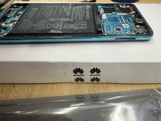 Schermo e batteria originale Huawei P30 Blu