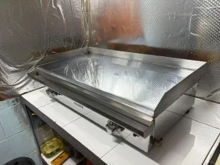 Plancha de cromo duro a gas sobremesa