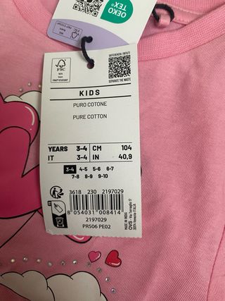 Maglietta bimba OVS unicorno e palloncini