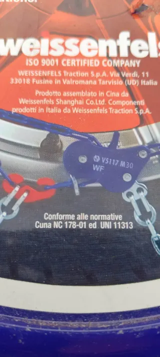 Catene da neve omologate gruppo 6