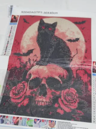 Kit Pintura Diamante Gato 30x40cm