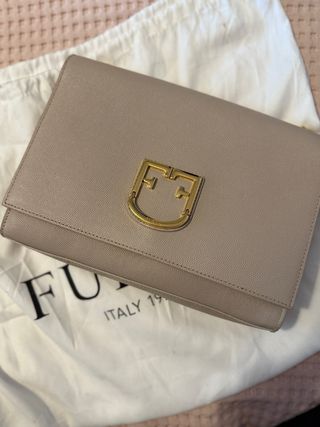 Bolso Furla Viva Beige y Dorado