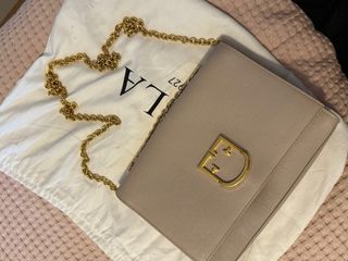 Bolso Furla Viva Beige y Dorado
