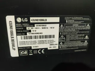 Fuente Alimentación LG 43UN81006LB
