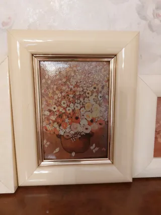 4 Cuadros decorativos florales