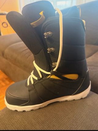 Botas de Snowboard Iniciación Negro/Blanco