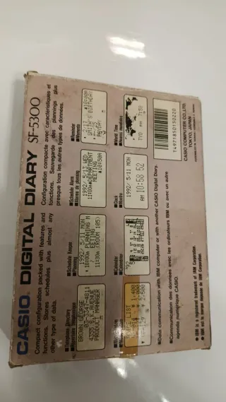 Agenda Electrónica Casio SF-5300 Vintage