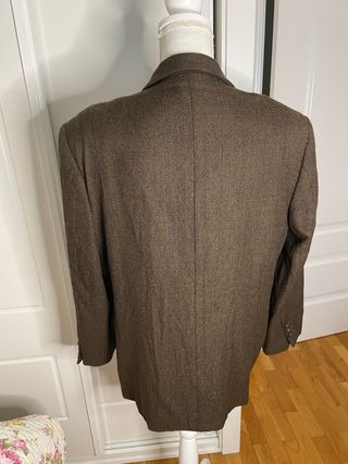 Americana Emidio Tucci Lana Virgen Marrón