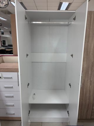 Armario 2 puertas blanco o madera NUEVO