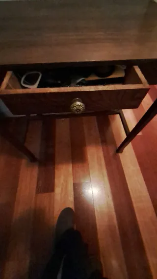 Mesa consola madera antigua