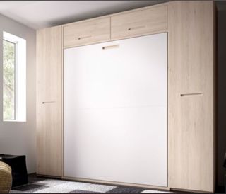 HABITACIÓN CON CAMA ABATIBLE VERTICAL 135×190 WIN.