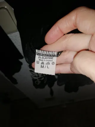 Blusón transparente negro con bordado