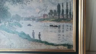 Cuadro paisaje río Claude Monet