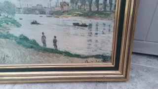 Cuadro paisaje río Claude Monet