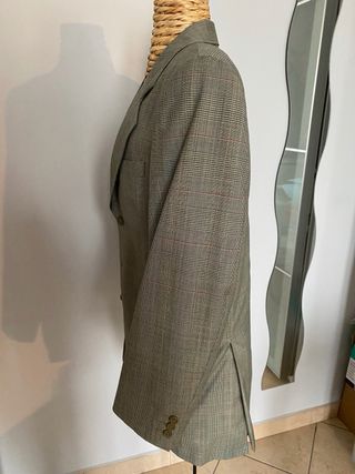 Blazer Vintage Lana Tartan Made In Italy