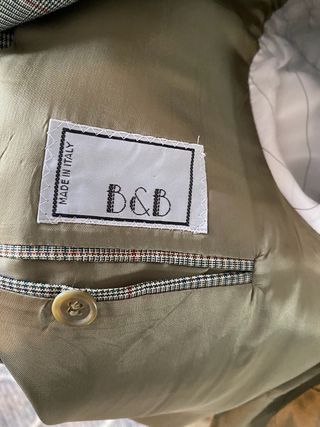 Blazer Vintage Lana Tartan Made In Italy