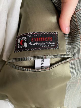 Blazer Vintage Lana Tartan Made In Italy