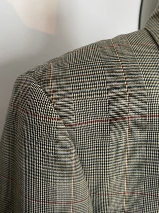 Blazer Vintage Lana Tartan Made In Italy