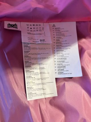 Dosel rosa para cama infantil de Ikea