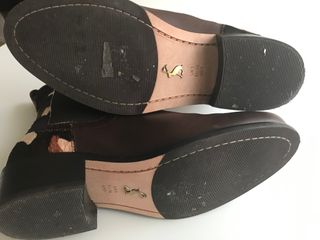 Botines de cuero marrones