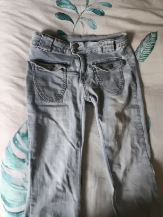 Vaqueros campana claros talla S