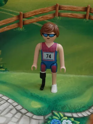 Playmobil atleta con prótesis