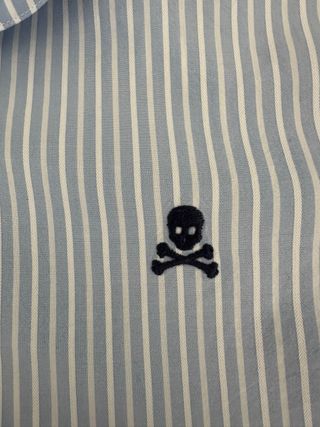 Camisa Scalpers entallada rayas azules M