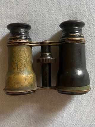 Binoculares franceses 1910 con estuche de cuero