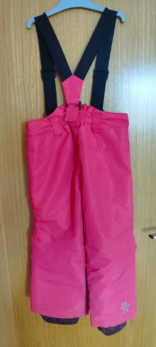 Pantalones de esquí para niña rosa 2-4 años