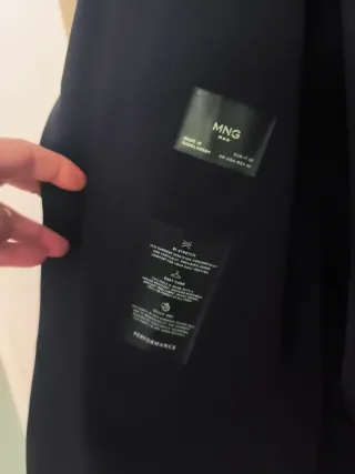 Traje de chaqueta azul para caballero