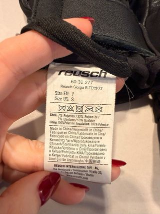 Guantes de esquí Reusch mujer talla S
