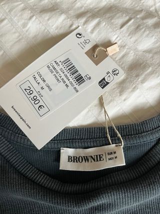 Camiseta manga larga Brownie gris