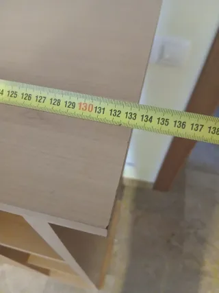 Mueble Estantería Madera Beige/Marrón