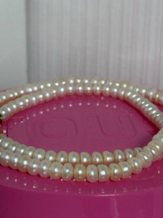 Collar Tous Oso oro Perlas